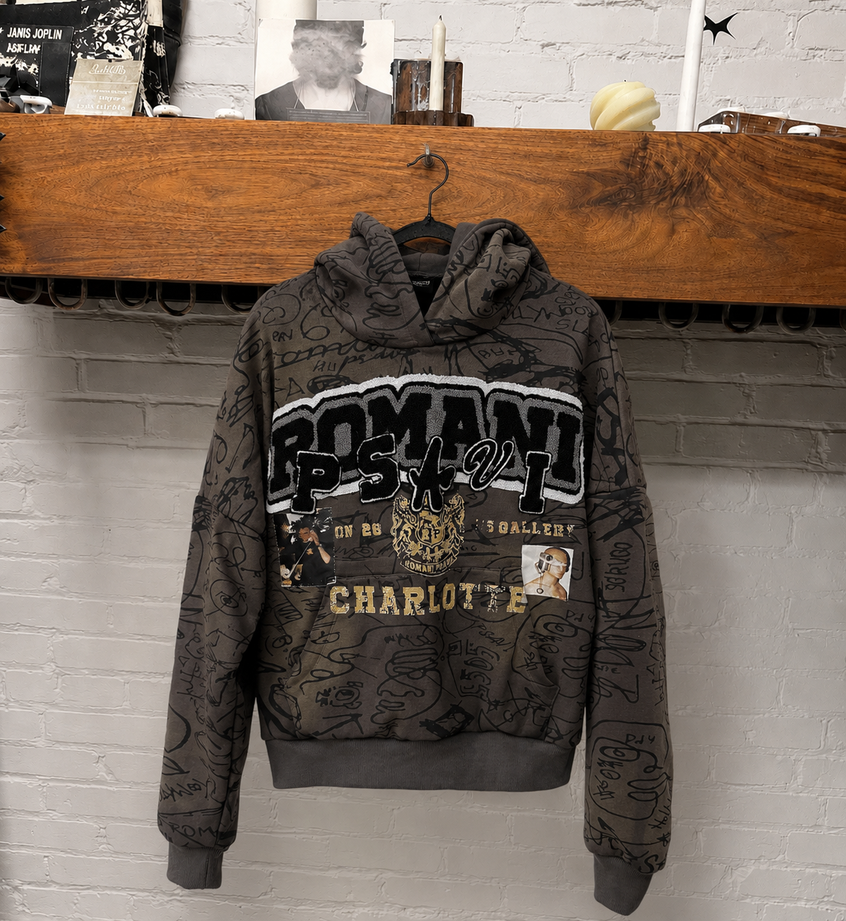 RP CHARLOTTE GRAFFITI HOODIE